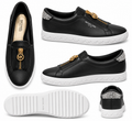 MICHAEL Michael Kors Black Embellished Slip-On Sneakers Keaton