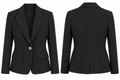 Michael Kors Black Tailored Single-Button Blazer