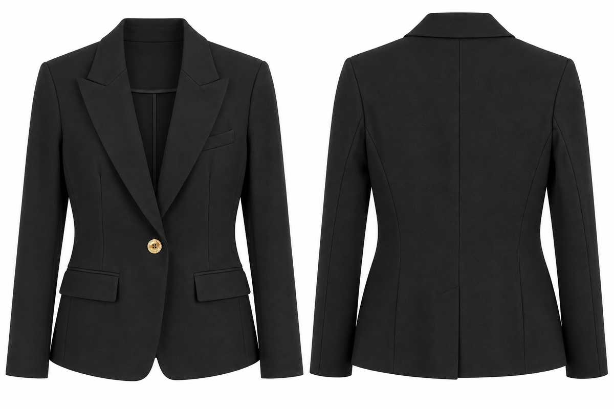 Michael Kors Black Tailored Single-Button Blazer