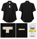 Michael Kors Black Open-Front Short-Sleeve Cardigan