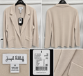 Joseph Ribkoff Beige Open-Front Blazer