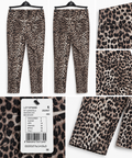 Leopard Print Slim-Leg Pants