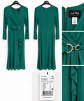 Emerald Green Wrap Maxi Dress
