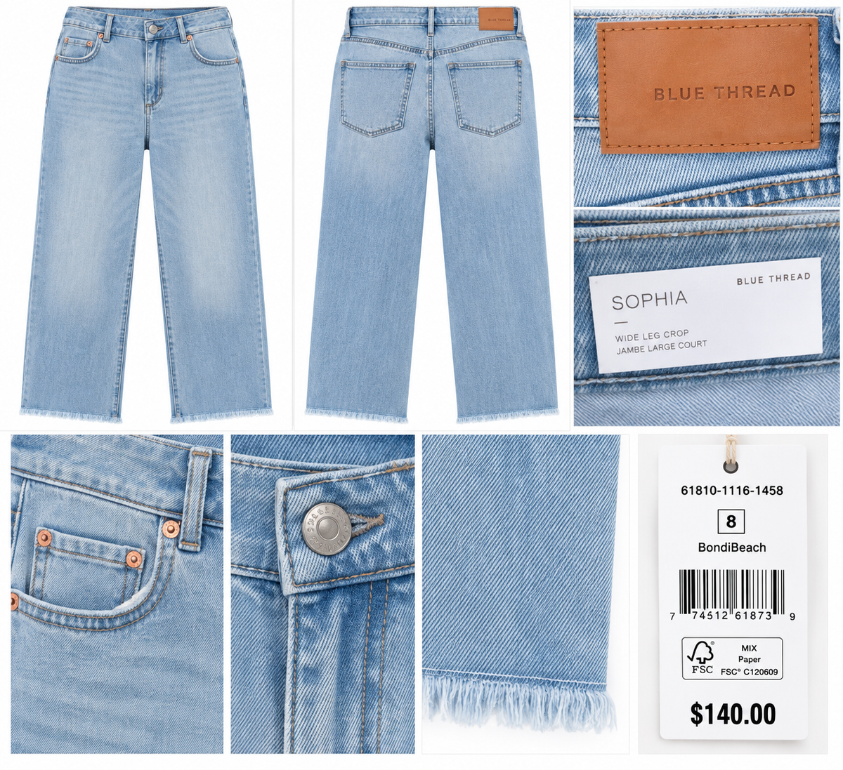 Blue Sky Sophia Light-Wash Straight-Leg Jeans