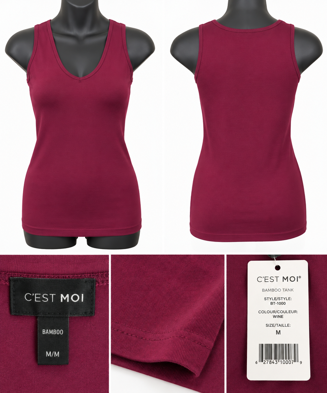 Bamboo by C’est Moi Lace Trim Cami
