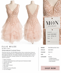 Ellie Wilde by Mon Cheri Embroidered Cocktail Dress