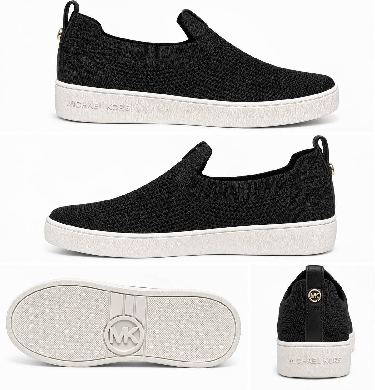 MICHAEL Michael Kors Black Slip-On Sneakers Juno