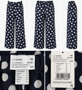 Joseph Ribkoff Black & White Polka Dot Wide-Leg Pants