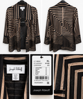Joseph Ribkoff Black & Gold Geometric Tunic