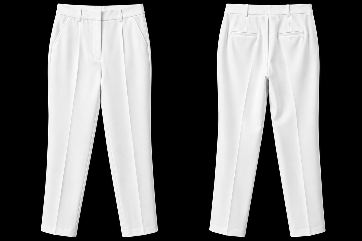Michael Kors White Tailored Straight-Leg Pants