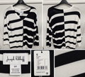Joseph Ribkoff Black & Navy Striped Top