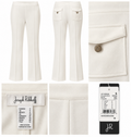 Joseph Ribkoff Ivory Flared Dress Pants
