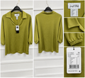 Joseph Ribkoff Lime Green Collared Top