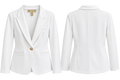 Michael Kors White Tailored Single-Button Blazer