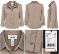 Joseph Ribkoff Taupe Classic Button-Front Blouse