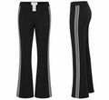 Joseph Ribkoff Black Flared Pants with Side Stripe