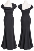 Black Sleeveless Mermaid Maxi Dress