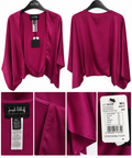 Joseph Ribkoff Fuchsia Draped Dolman Top