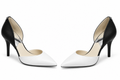 Michael Kors Black & White Two-Tone Pointed-Toe Stiletto Heels
