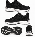 Black Lace-Up Athletic Sneakers Riley Trainer